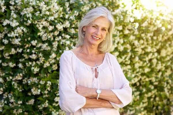Older woman happy with urinary incontinence treatment Fareham